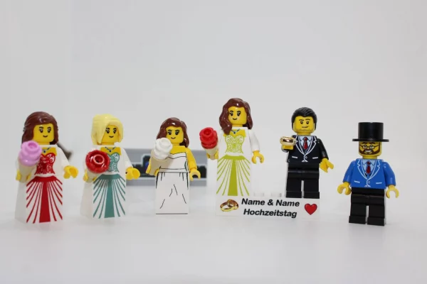 *LEGO® Brautpaar – Hochzeitsfiguren – personalisiert – Braut Bräutigam – Verlobung – Hochzeitsgeschenk – Geschenkidee – – Bild 2