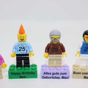 *LEGO® Geburtstagsfigur- Minifigur zum Geburtstag- personalisiert – Geschenkidee –