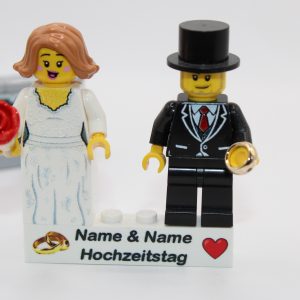 *LEGO® Brautpaar – Hochzeitsfiguren – personalisiert – Braut Bräutigam – Verlobung – Hochzeitsgeschenk – Geschenkidee –
