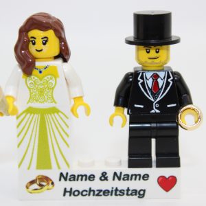 *LEGO® Brautpaar – Hochzeitsfiguren – personalisiert – Braut Bräutigam – Verlobung – Hochzeitsgeschenk – Geschenkidee –