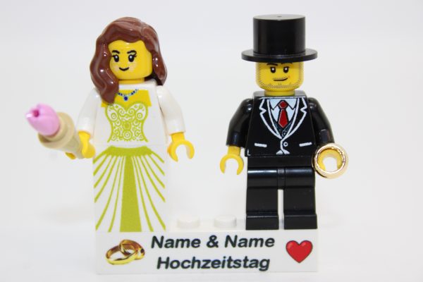 *LEGO® Brautpaar – Hochzeitsfiguren – personalisiert – Braut Bräutigam – Verlobung – Hochzeitsgeschenk – Geschenkidee –