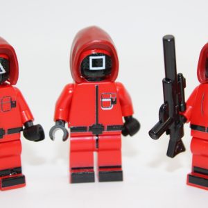 Lego ® 3x Game of the Squid Figuren - Arbeiter, Soldat - MOC Custom Druck