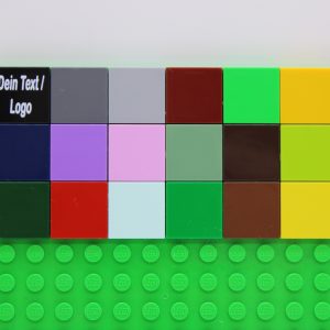 LEGO® Fliese 2x2 Stein - personalisieren - Name oder Logo - verschiedene Farben z. Auswahl