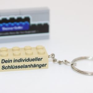 LEGO® Schlüsselanhänger - Basic 2x4 Stein - personalisieren - verschiedene Farben zur Auswahl
