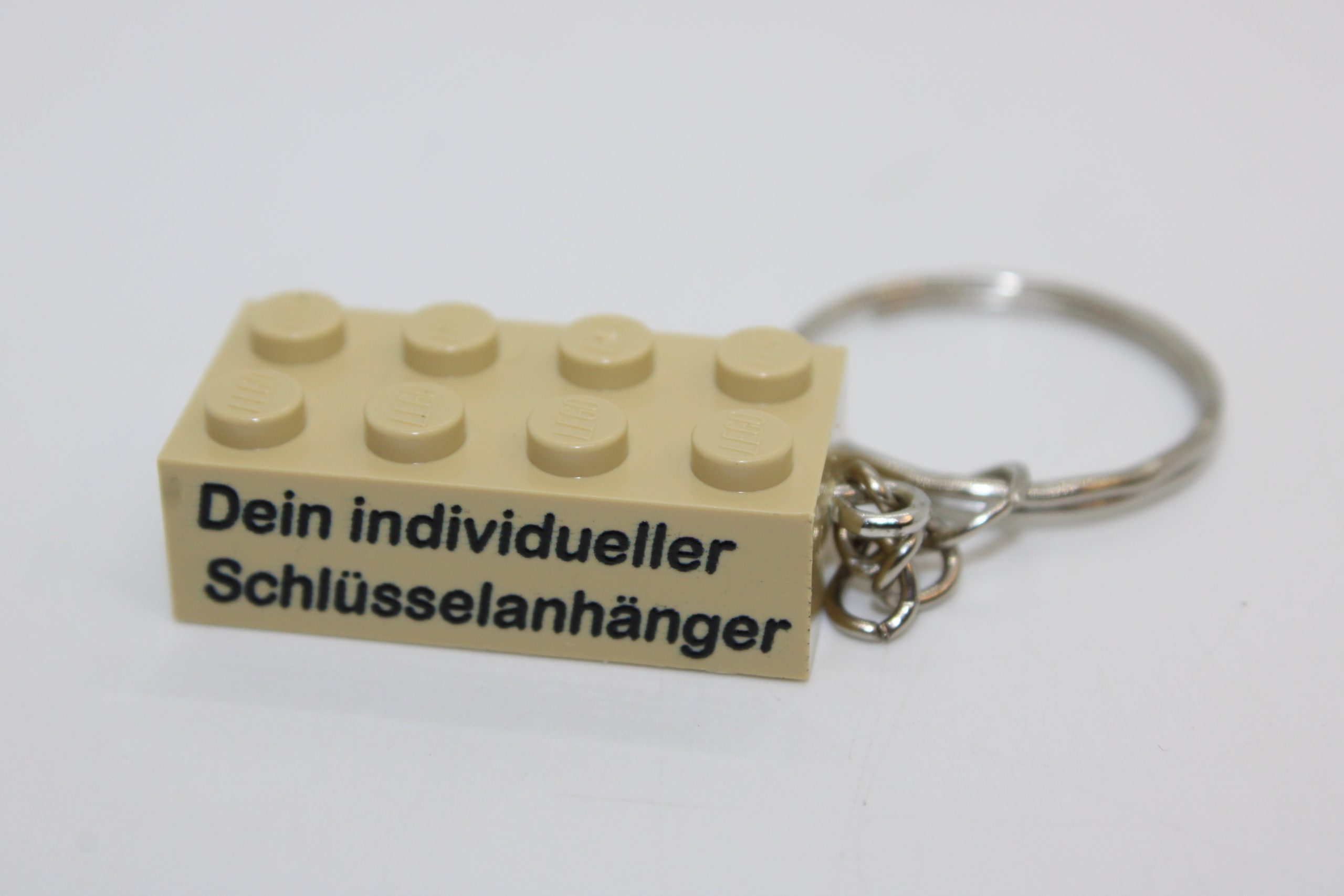 LEGO® Schlüsselanhänger - Basic 2x4 Stein - personalisieren - verschiedene Farben zur Auswahl – Bild 2