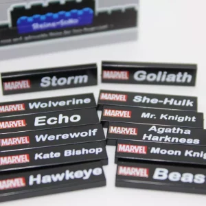 Lego ® Satz Fliesen Figurennamen d. Minifiguren Serie Marvel Serie 2 - 71039