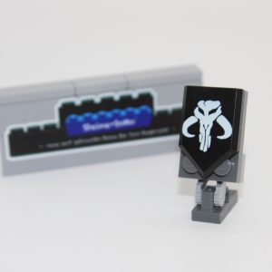 Lego ® Custom Druck - 1x SW Fraktion Logo BOBA FETT CREST auf Fliese - 2x3