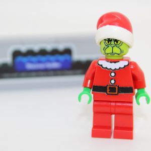 Lego (c) 1x Weihnachtsfigur - Mr. Green - Weihnachtsmütze, Weihnachtsmann-Outfit