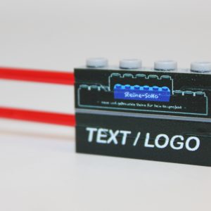 LEGO® Spring - Shooter - personalisieren - Name / Text oder Logo - inkl. Shooter - individueller Druck