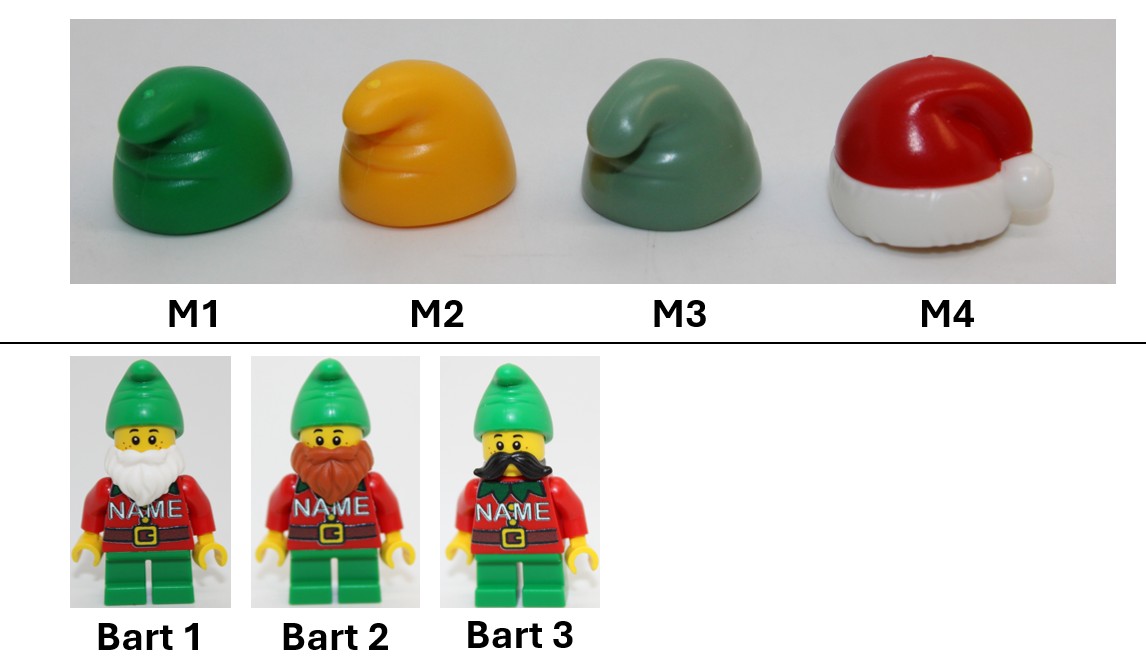 *LEGO® Weihnachtsfigur – Elfe / Wichtel – personalisiert – Geschenkidee – Bild 5