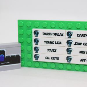 Lego ® Satz Fliesen Figurennamen d. Minifiguren Serie - Star Wars 25 Years Minifiguren