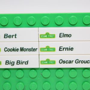 Lego ® Satz Fliesen Figurennamen d. Minifiguren Serie - Sesamstraße