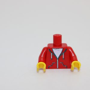 Lego ® 1x Torso Hoodie Pullover - rot - custom druck - Oberteil