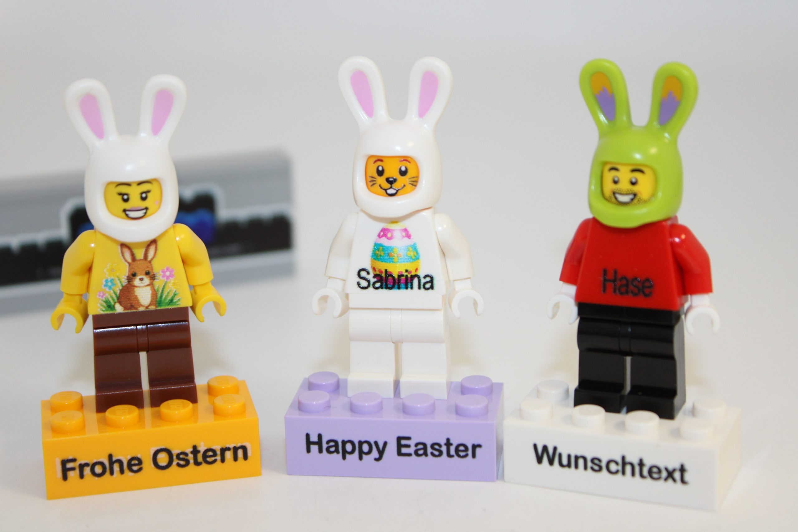 *LEGO® Osterhasen Figur - individuell / personalisiert – Geschenkidee – Ostern / Hase