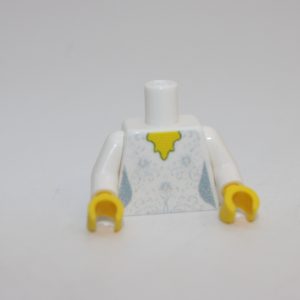 Lego ® 1x Torso Frauen Top - weiß - custom druck - Oberteil / Kleid / Bluse Blumenmuster