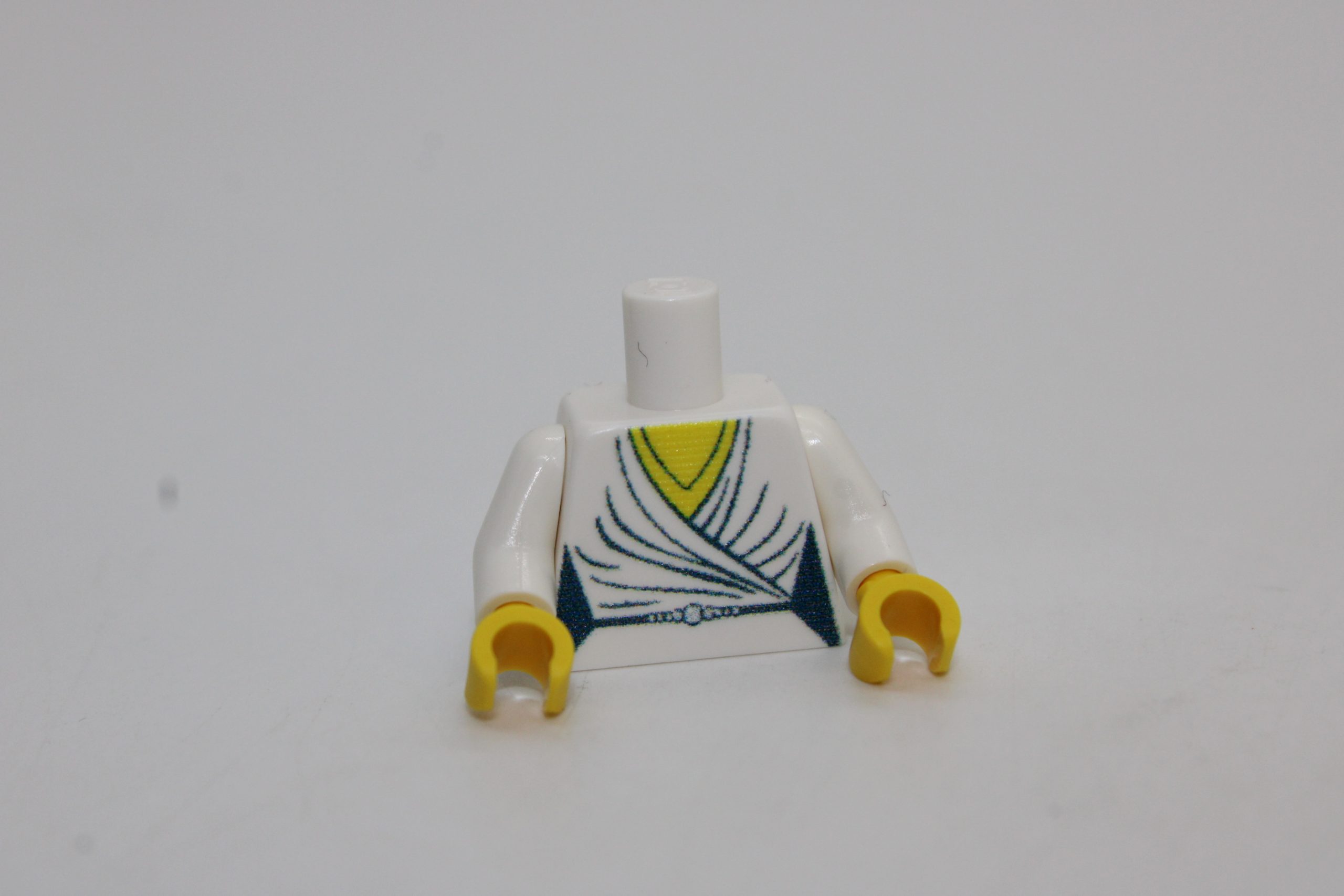 Lego ® 1x Torso Frauen Top - weiß - custom druck - Oberteil / Kleid / Bluse