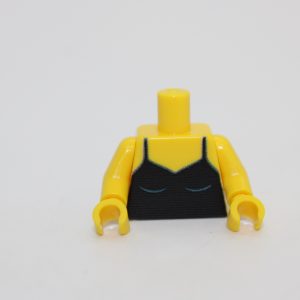 Lego ® 1x Torso Frauen Top - gelb - custom druck - Oberteil / Unterwäsche