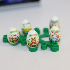 *LEGO® Osternest mit 5 bemalten Eiern - Ostereier, Ostern - Ostergeschenk