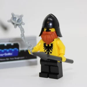 LEGO ® Ritter Figur - Ritter Speerkämpfer - Adler - gelb #2 - Custom Druck