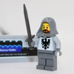 LEGO ® Ritter Figur - Ritter Kämpfer - Adler - grau #3 - MOC Custom Druck