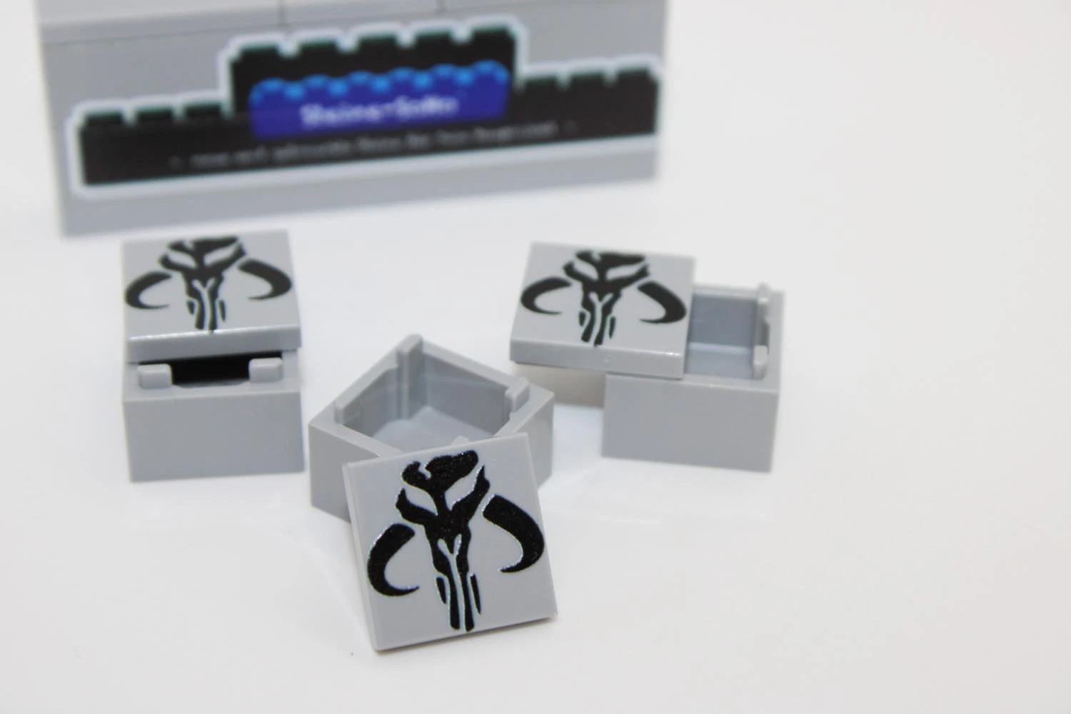 LEGO ® Custom Druck - 3x Mandalorianer Kisten - MOC Mythosaur - für Star Wars