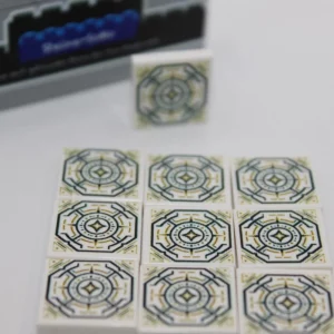 LEGO ® 10x Bodenfliese - 2x2 Fliese mit Ornament 2 - 3068b - Custom Druck - blaues Muster