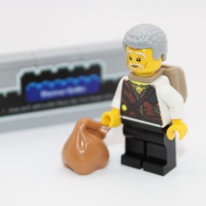 LEGO ® Ritter Figur - Bewohner - Bauer Rucksack / Sack - #3 - Custom Druck