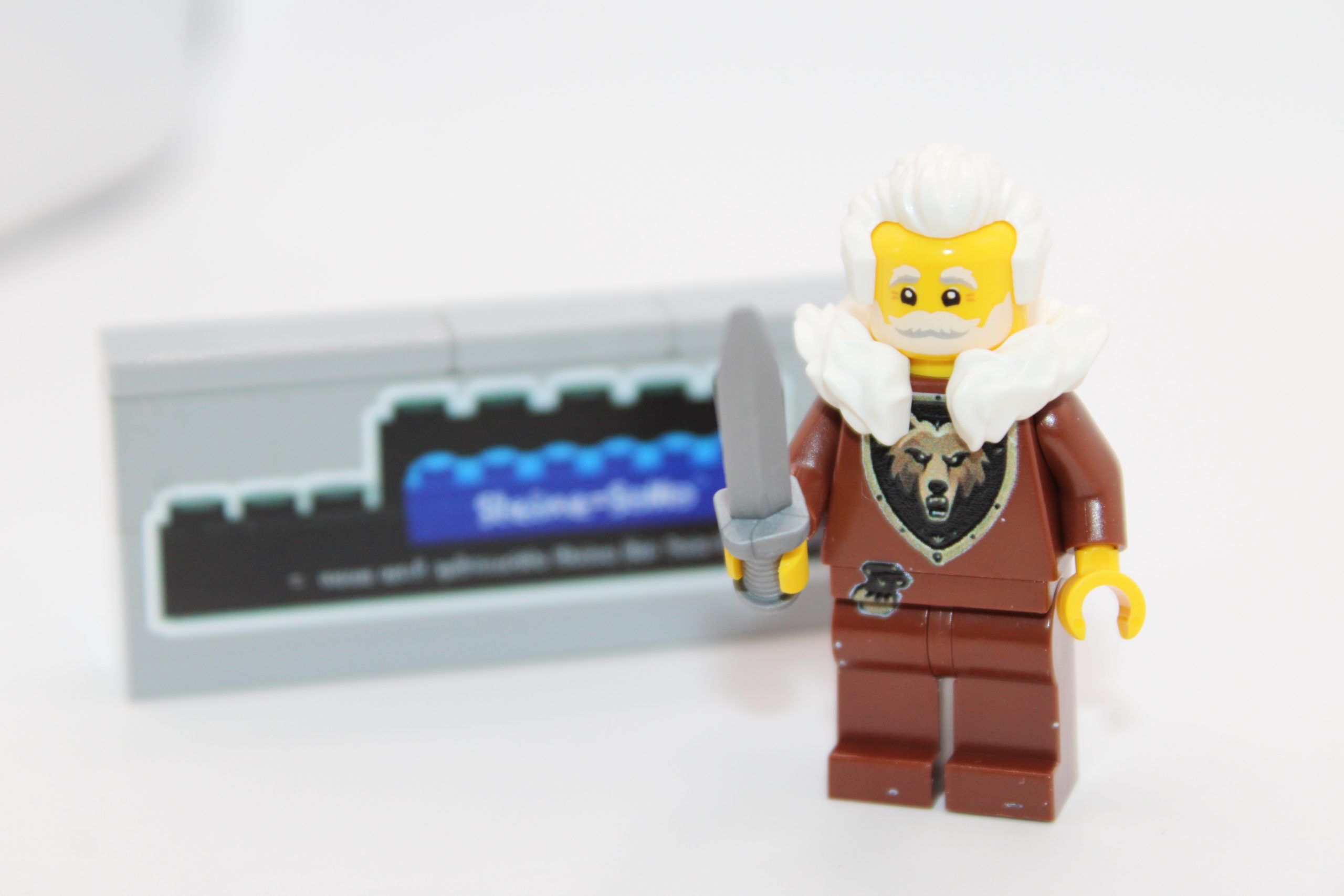 LEGO ® Ritter Figur - Bärenbande - Anführer Schwert - braun #1 - Custom Druck