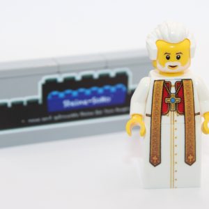 Lego ® 1x Ritter Figur - Papst - Priester - Bewohner - weiß