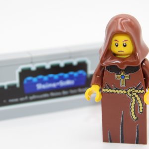 Lego ® 1x Ritter Figur - Mönch - Priester - Bewohner - braune Robe