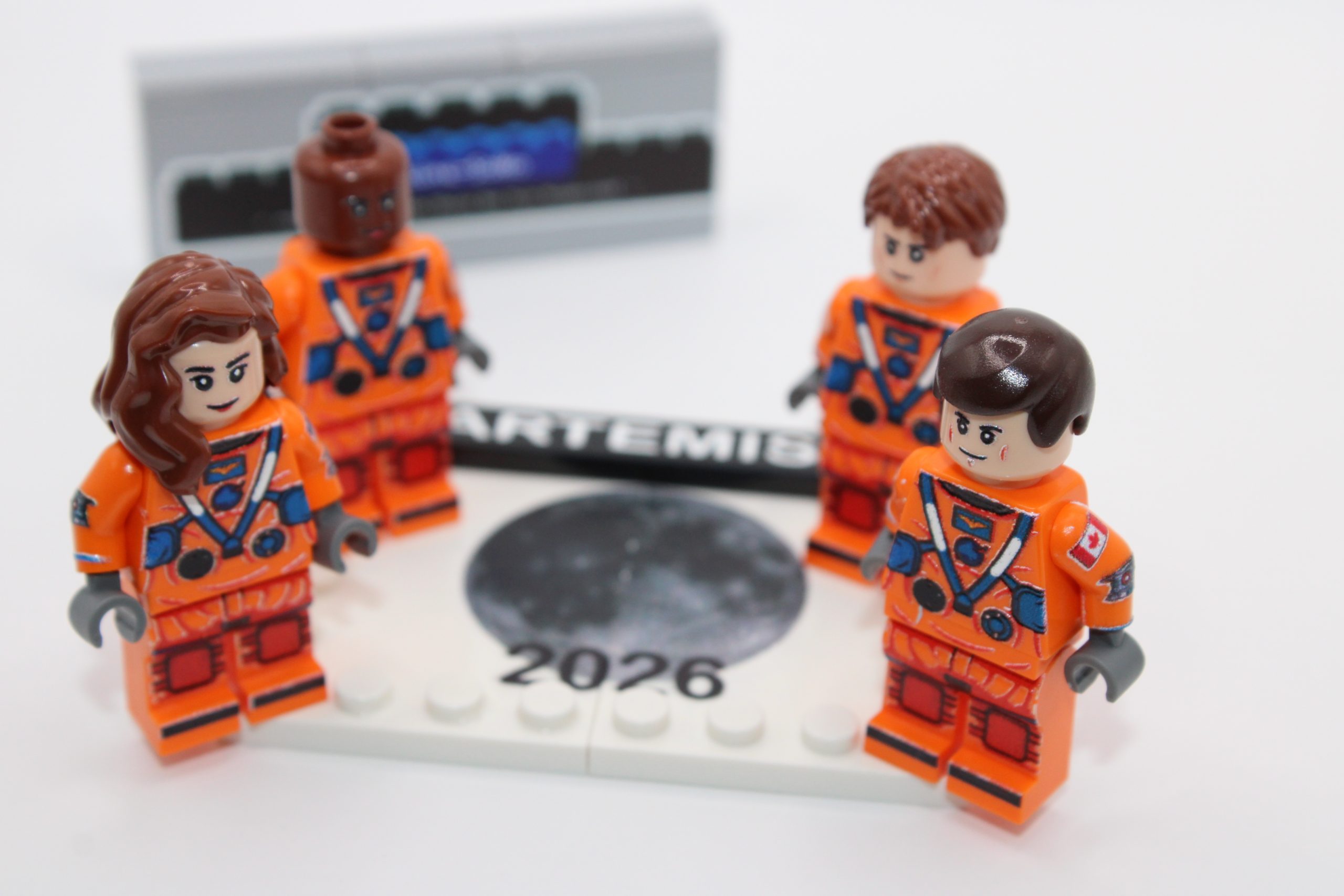 Artemis II Crew Figurenset - 4 Figuren inkl. Grundplatte - custom Druck