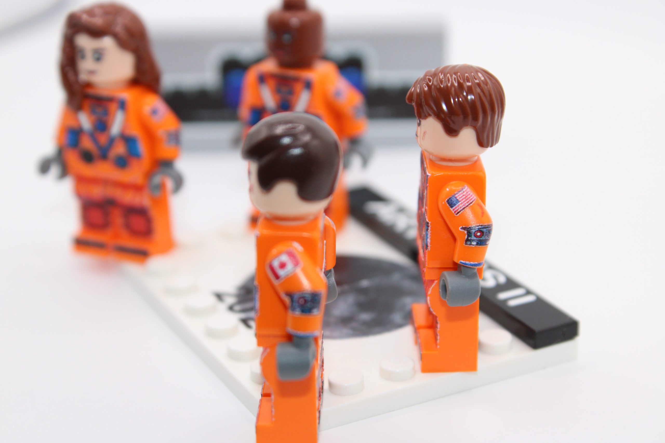 Artemis II Crew Figurenset - 4 Figuren inkl. Grundplatte - custom Druck – Bild 2