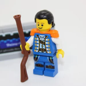 LEGO ® Pirat Figur - Admiral Soldat - Blaurock - Custom Druck