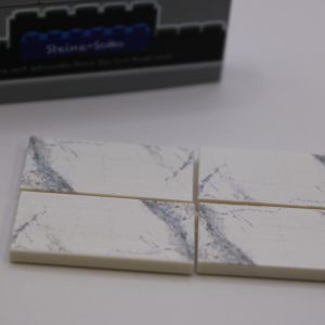4x Bodenfliese - Fliese bedruckt Badfliese - Custom Druck - Feinsteinzeug weiß - Motiv #1