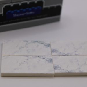 4x Bodenfliese - Fliese bedruckt Badfliese - Custom Druck - Feinsteinzeug weiß - Motiv #2
